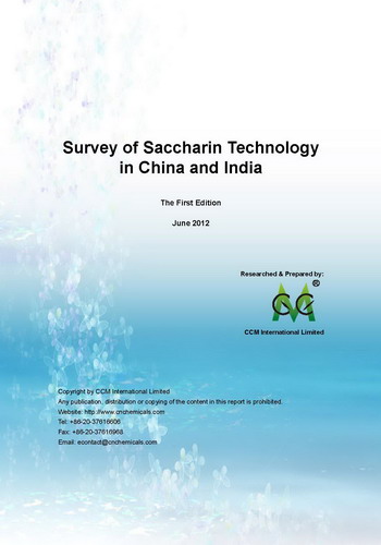 Survey of Saccharin Technology in China and India